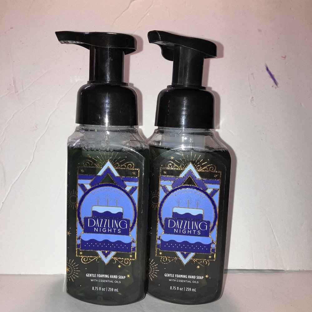 Bath & Body Works Gentle Foaming Hand Soap Dazzling Nights 2 Pack NEW